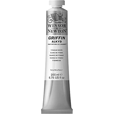Afbeelding van Winsor &amp; Newton Griffin Alkyd Olieverf 200ML Titanium White 644