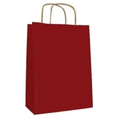 Image de Agipa paquet de 50 sacs cadeau, (l)350 mm x (h)400 mm, kraft rouge 101648