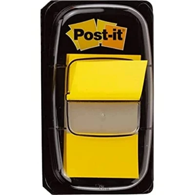 Afbeelding van Indextabs 3M Post it 680 25.4x43.2mm geel