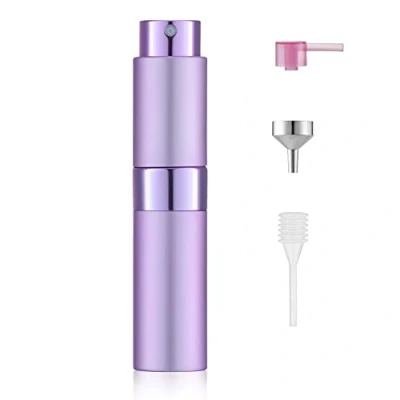 Afbeelding van Toureal Lege parfumverstuiver, 8 ml, spuitfles, parfumcontainer, navulbare parfumverstuiver (paars)