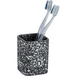 Afbeelding van Wenko Badkamerbeker Terrazzo zwart 24785100