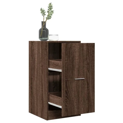 Afbeelding van vidaXL Apothekerskast 40x41x77,5 cm bewerkt hout bruin eikenkleurig