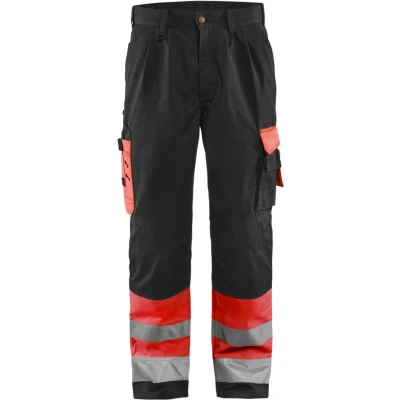 Afbeelding van Blaklader Werkbroek High Vis 1584 1860 Rood/Zwart D84