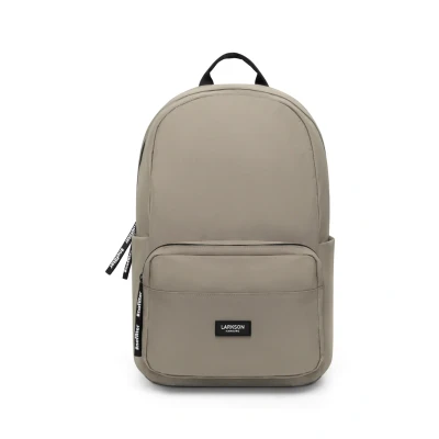 Afbeelding van LARKSON Sac à dos Fille &amp; Garçon No 3 Ordinateur pour Collège, Sport Voyage de Loisirs Hommes Femmes Compartiment Portable Imperméable, Gravel, Taille unique,