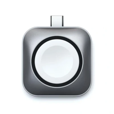 Image de Satechi ST TCMCAWM accessoire intelligent à porter sur soi Socle de chargement Noir Argent Blanc Aluminium