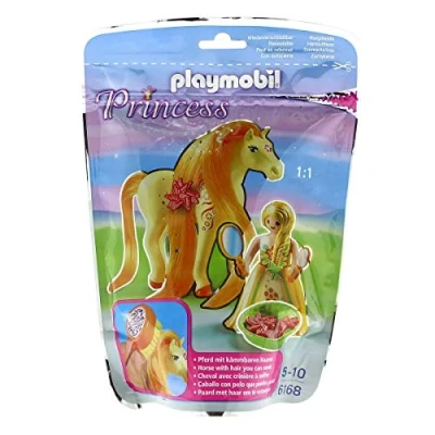 Image de Playmobil Princess 6168 Princesse Mimosa avec cheval à coiffer