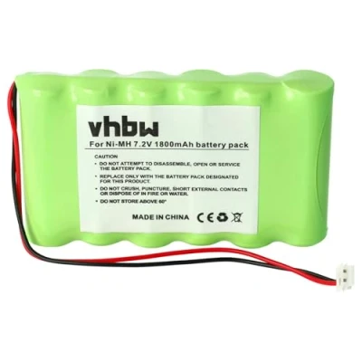 Afbeelding van vhbw NiMH batterij 1800 mAh (7,2 V) compatibel met vervangende spierstimulator voor Compex 032002690