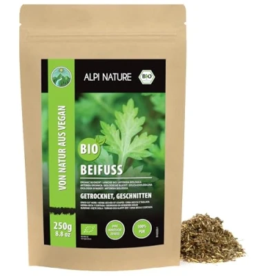 Afbeelding van Artemisia Vulgaris Biologische Bijvoet, 250 g van Alpi Nature, Gedroogd en Gesneden Bijvoet Gras