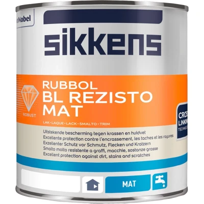 Afbeelding van Sikkens Rubbol BL Rezisto Mat 1 liter Houtverf