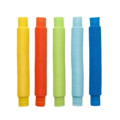 Afbeelding van Alldoro 3 cm diameter speelset in 1 met 5 flexibele kunststof buizen zoals kogelgeleiders, waterleiding en hoepelbanden, lengte verstelbaar van 21 tot 73 cm, meerkleurig, 60332