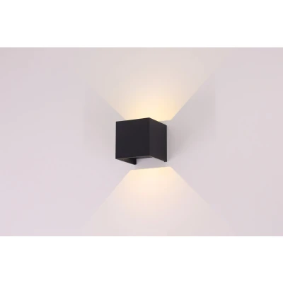 Afbeelding van Wandlamp verstelbare lichtbundel zwart aluminium