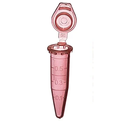 Afbeelding van MUHWA 1000 microbuisjes van polypropyleen met klikdop, 0,5 ml, rood, stuks