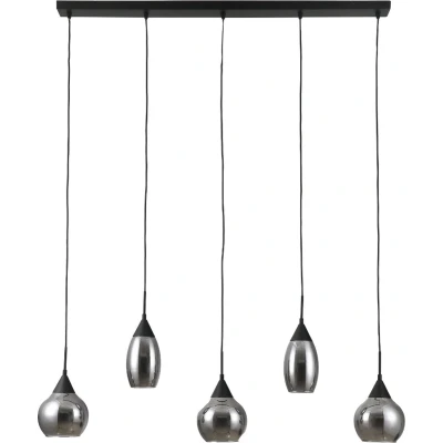 Afbeelding van Vurna Jaxine hanglamp smoke glas 5L