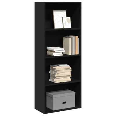 Afbeelding van vidaXL Boekenkast 60x30x152 cm bewerkt hout zwart