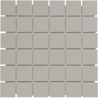 Afbeelding van The Mosaic Factory London Vierkant Grey 4,8x4,8 cm