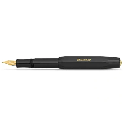 Afbeelding van Kaweco Classic Sport Vulpen Extra Broad punt Zwart