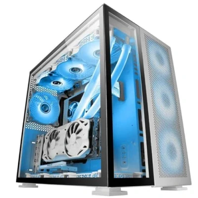 Afbeelding van Mars Gaming MC NOVA, Custom XXL E ATX Tour, aluminium lucht en ruimtevaart, gehard glas dubbel venster, dubbele kamer frame, USB C