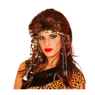 Afbeelding van Fiestas Guirca pruik holbewoner Carnaval accessoires Pruiken