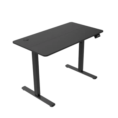 Afbeelding van MARSGAMING MGD ERGOPRO elektrisch in hoogte verstelbare tafel 73 118 cm, ergonomisch koolstofvezeloppervlak, metalen structuur, hoofdtelefoonhouder en kabelbeheer, verstelbaar bureau 110 x 60
