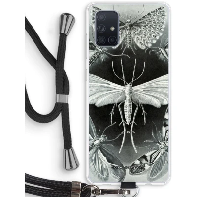 Afbeelding van Case Company® hoesje met Koord geschikt voor Samsung Galaxy A71 Haeckel Tineida Telefoonhoesje Zwart Bescherming aan alle Kanten en Over de Schermrand