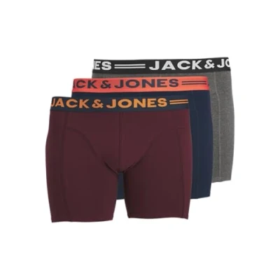 Afbeelding van Jack &amp; Jones heren boxershorts rood effen