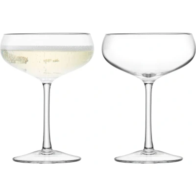 Afbeelding van L.S.A. Wine Champagnecoupe 220 ml Set van 2 Stuks Transparent / Glass
