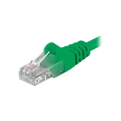 Image de PremiumCord Cordon de raccordement RJ 45 (M) pour 1 m UTP CAT 6 sans crochet vert