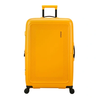 Afbeelding van American Tourister Dashpop Spinner 77 Exp golden yellow Harde Koffer
