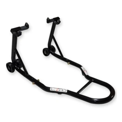 Afbeelding van Cruizer Universele motorfiets voorstandaard, verstelbare kegels met schuiver, zwart