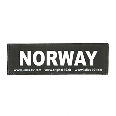 Afbeelding van 1 paar verwisselbare Norway patches, maat S, zwart