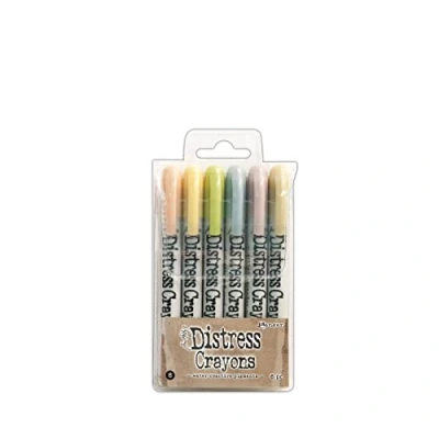 Afbeelding van Ranger Tim Holtz Distress Crayons Set 8 (6pcs) (TDBK51787)