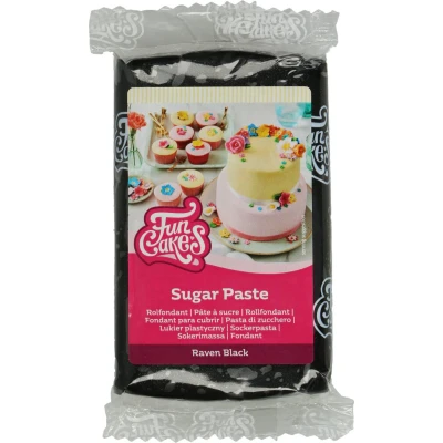 Afbeelding van FunCakes Rolfondant Zwart 250g Fondant voor Cupcakes en Taarten