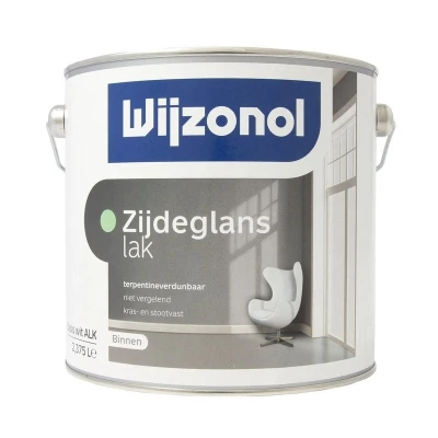 Afbeelding van Wijzonol Zijdeglanslak Terpentineverdunbaar 1 liter Houtverf