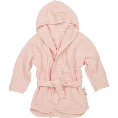 Afbeelding van Meyco Baby Uni badjas soft pink 74/80