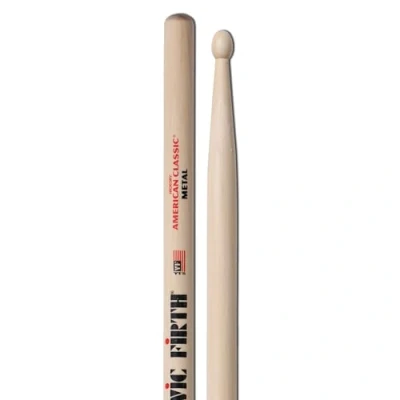 Afbeelding van Vic Firth Metal Sticks CM, American Classic, Wood Tip Drumsticks