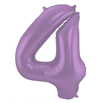 Image de FILLE BALLON FIGURE 4 MATT PURPLE METALLIQUE 86cm