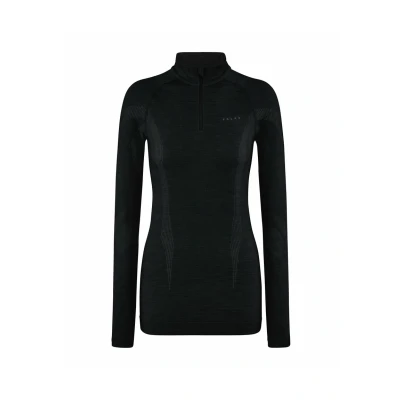 Afbeelding van Falke Wooltech Longsleeve ZIP FOR COLD TO VERY Conditions Hemd black, Dames, Maat: Small, Black