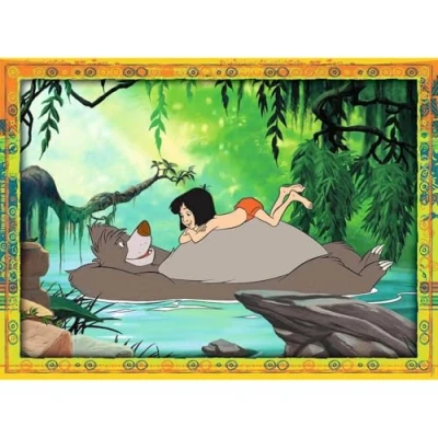 Afbeelding van Nathan Kinderpuzzel 250 stukjes Jungle Book Disney meisjes of jongens vanaf 8 jaar hoogwaardige puzzel dik en duurzaam karton 86222