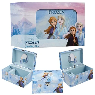 Afbeelding van Disney Encanto Sieradenmuziekdoos voor meisjes, de ijskoningin, Ariel Mirabel (Bleu Frozen)