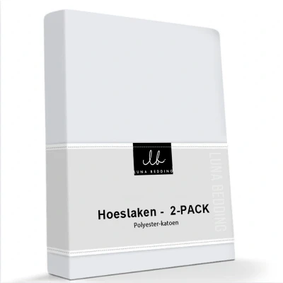 Afbeelding van 2x Luna Hoeslaken Jersey 90x200cm