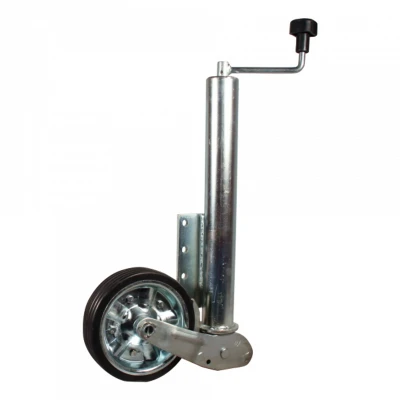 Afbeelding van Steunwiel automatisch opklapbaar Ø200x54mm Hapert versie Ø60mm Novio Neuswielen &amp; Klemmen BouwmanAanhangwagens.nl