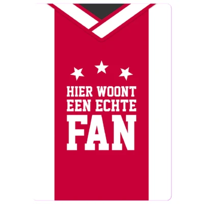 Afbeelding van Plenty Gifts Bord Blik 020 Fan Cadeau 14.8x21 cm