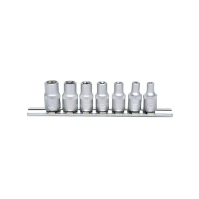Afbeelding van KS TOOLS 911.4355 Doppenset E profiel Chroom vanadium staal 1/4 Vierkant