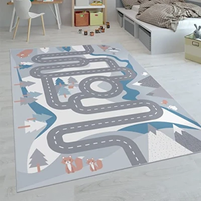 Afbeelding van Paco Home Kindertapijt Laagpolige Vloerkleden Voor Kinderkamer Speelkleed Meerkleurig 80x150 cm
