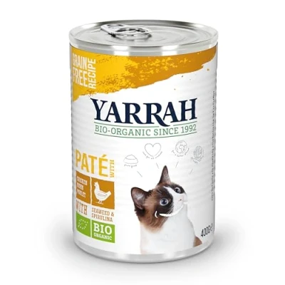 Afbeelding van 12x Yarrah Bio Kattenvoer Paté Kip 400 gr