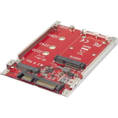Afbeelding van Interface converter [1x mSATA bus, M.2 NGFF 1x SATA combi stekker 15+7 polig]