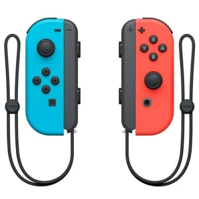 Image de Nintendo Switch Paire De Manettes Joy con Rouge Néon/bleu Néon