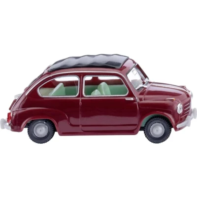 Afbeelding van Wiking 009908 H0 Auto Fiat 600, wijnrood