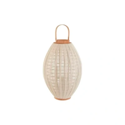 Afbeelding van Kaarshouder Home ESPRIT Wit Natuurlijk Hout Kristal 37 x 56 cm