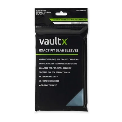 Afbeelding van Vault X 100 stuks schaalhoezen voor Becketts BGS kaarten en andere hoesjes van vergelijkbare grootte
